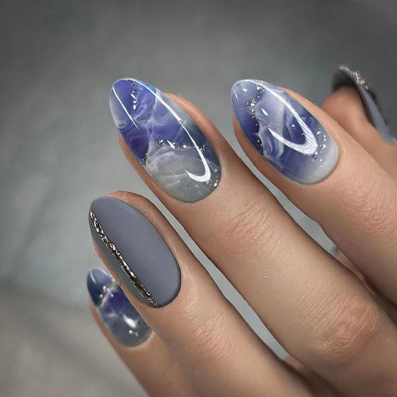 Premium Marble Design Press-On Nail Tips Bowlift