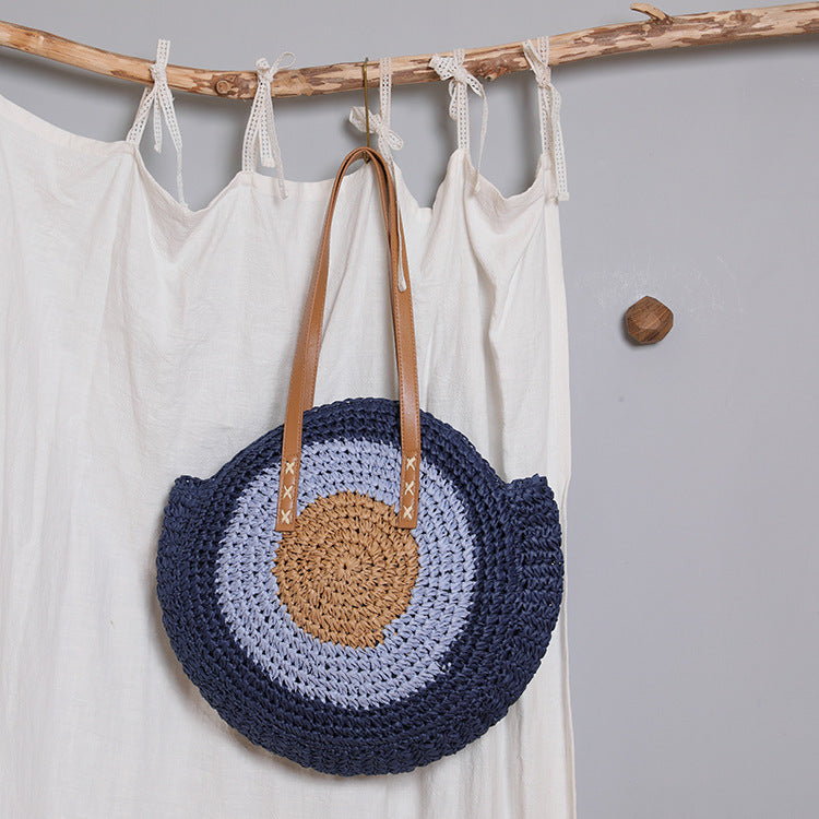 Round Basket Bag with Modern Design Bowlift