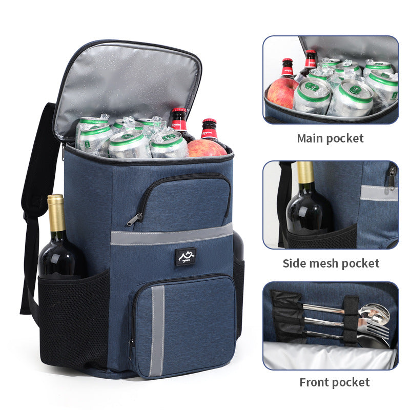 Insulated Dual Compartment Cooler Backpack Bowlift