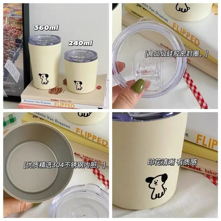 Women's insulated cup with funny animal design Bowlift