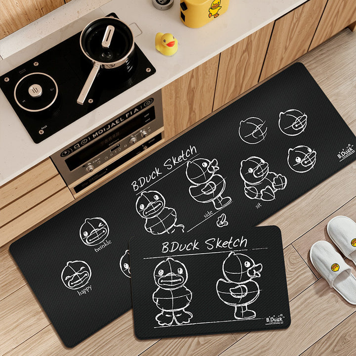 Cartoon Character Kitchen Mat Set Bowlift