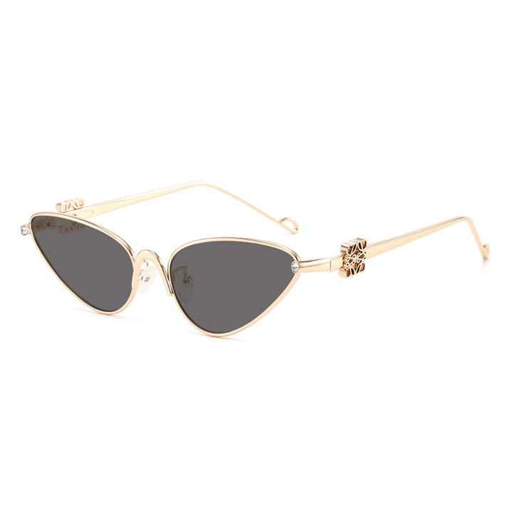 Women's Cat-Eye Sunglasses with Elegant Accents and UV Protection Bowlift