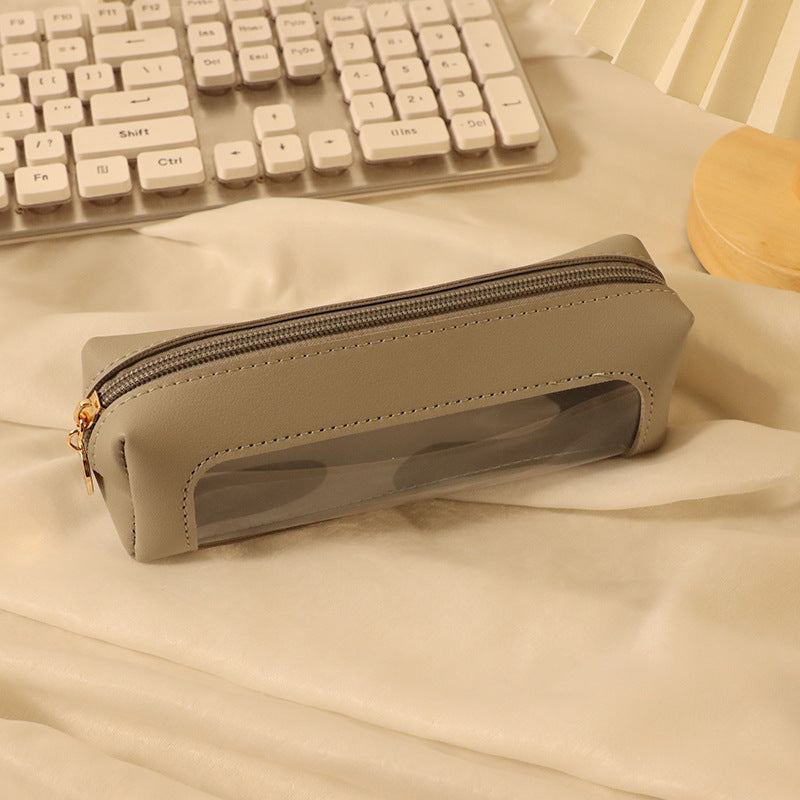 Stylish Leather Pencil Case Bowlift