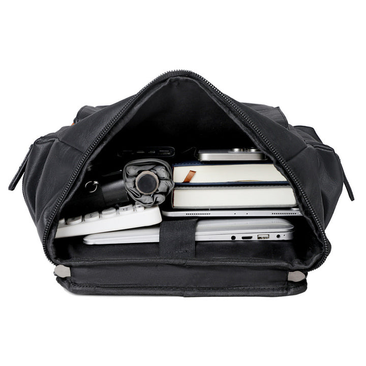 Elegant Backpack Made of Durable Synthetic Leather Bowlift