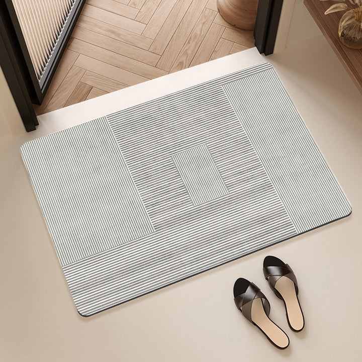 Abstract Geometric Design Bath Mat Bowlift