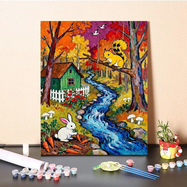 Vibrant Nature-Themed Paint by Numbers Art Kit Bowlift