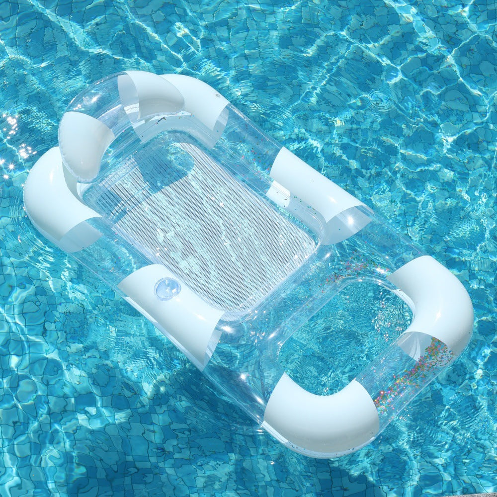 Inflatable Pool Lounger with Canopy Bowlift