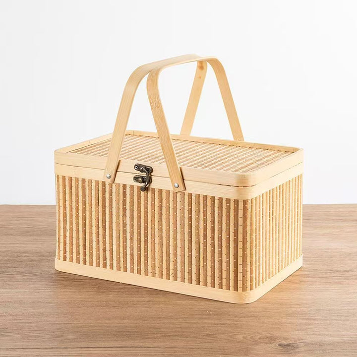 Practical Storage Basket Made of Rattan Bowlift