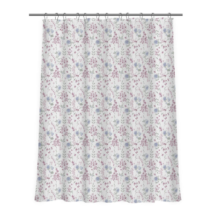 Floral Patterned Shower Curtain Bowlift