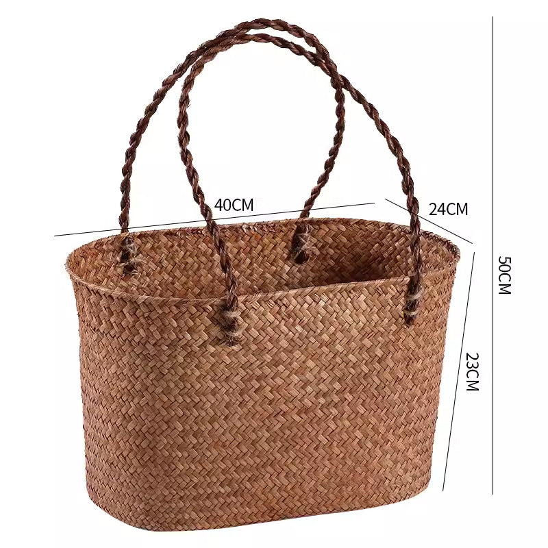 Handcrafted Woven Storage Tote Bowlift