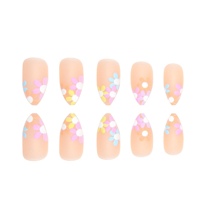 Floral Design Press-On Nail Set Bowlift