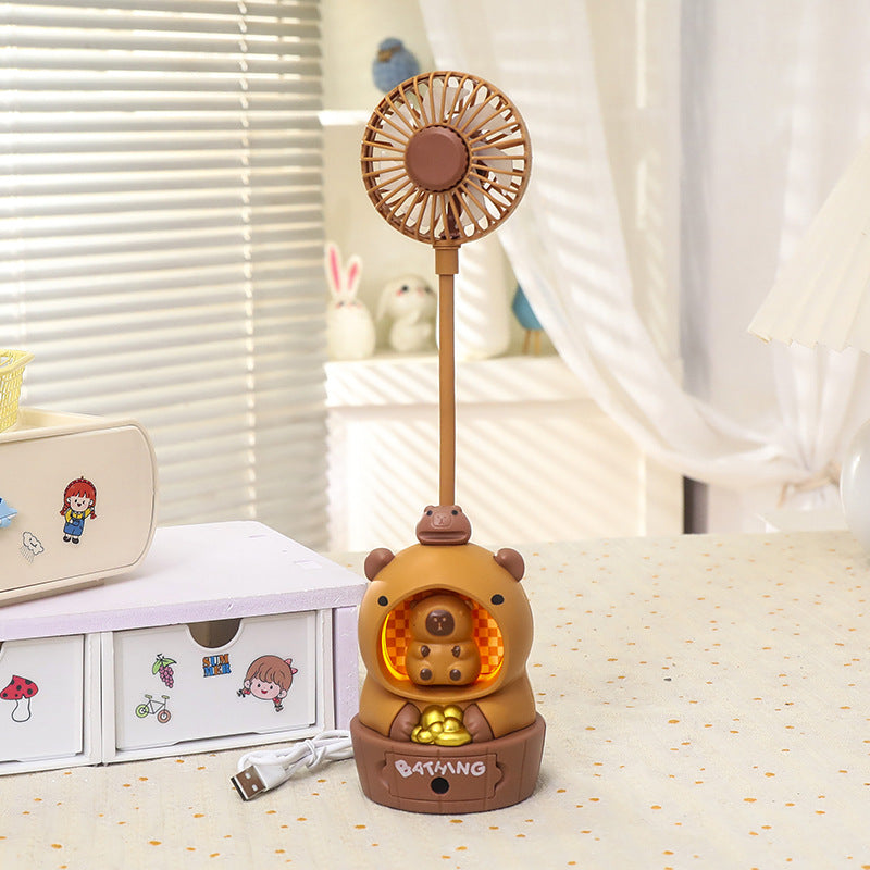 Women's Portable Mini Fan in Cute Bear Design Bowlift