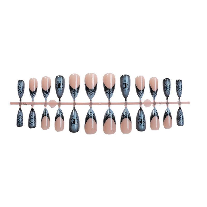 Spider-Themed Press-On Nail Set Bowlift