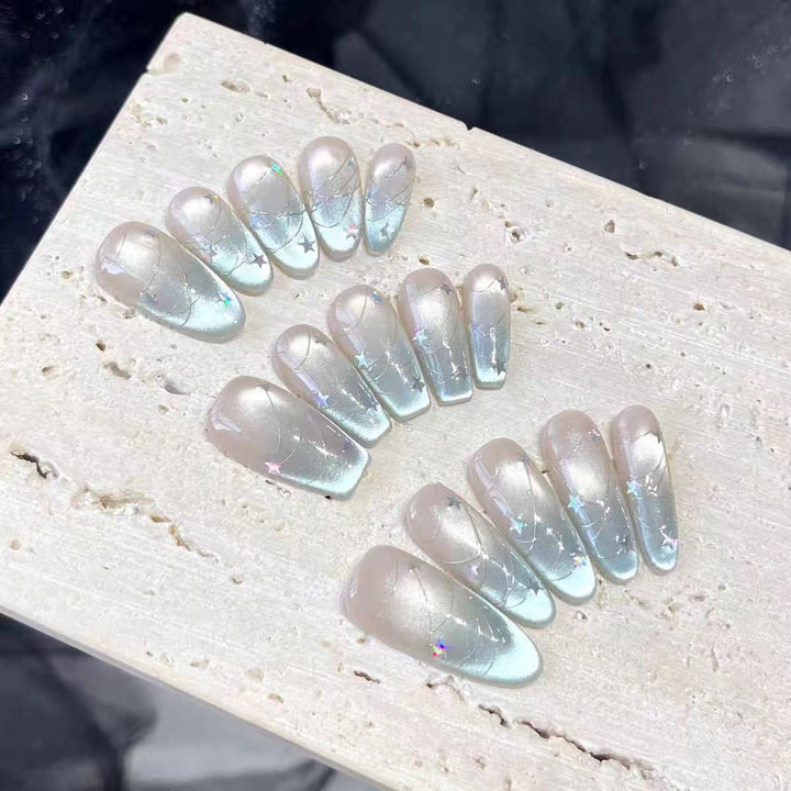 Premium Glitter Press-On Nail Tips Bowlift