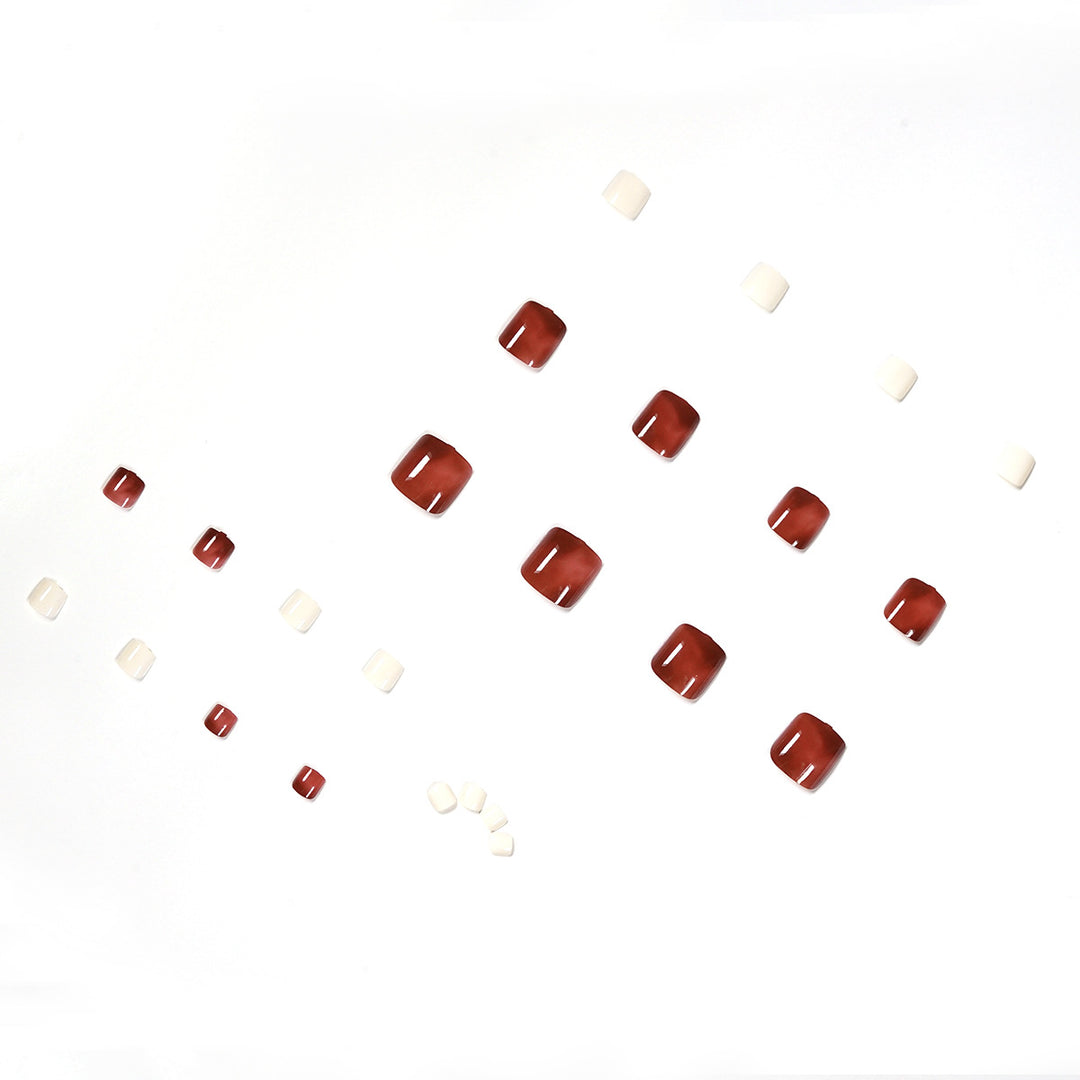 Artful toenail design with rich color gradients Bowlift