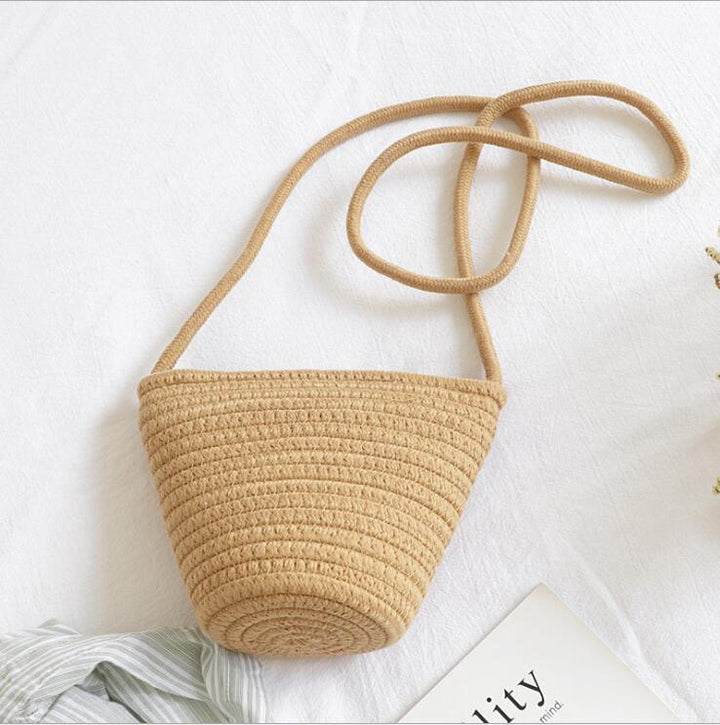 Hand-knotted handbag with stylish textile mix Bowlift