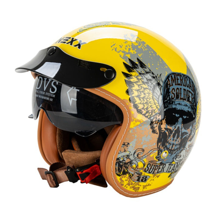 Classic Open-Face Motorcycle Helmet Bowlift