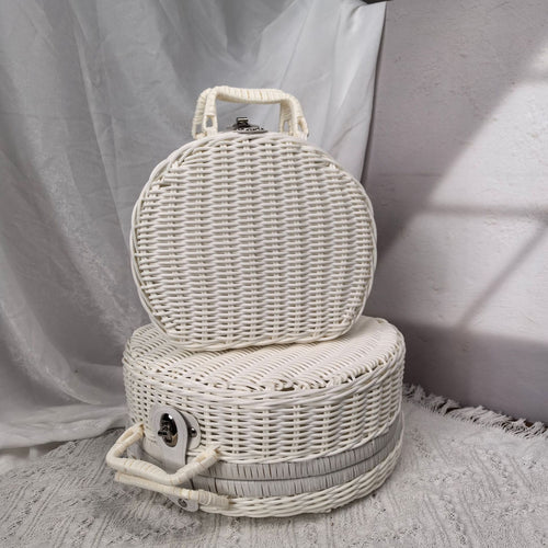 Ladies stylish braided handbag Bowlift