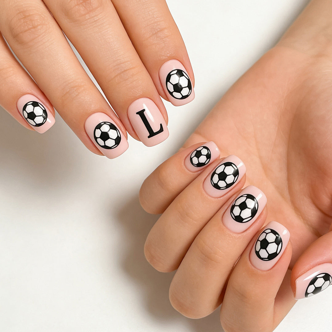 Sporty Themed Nail Art Design Bowlift