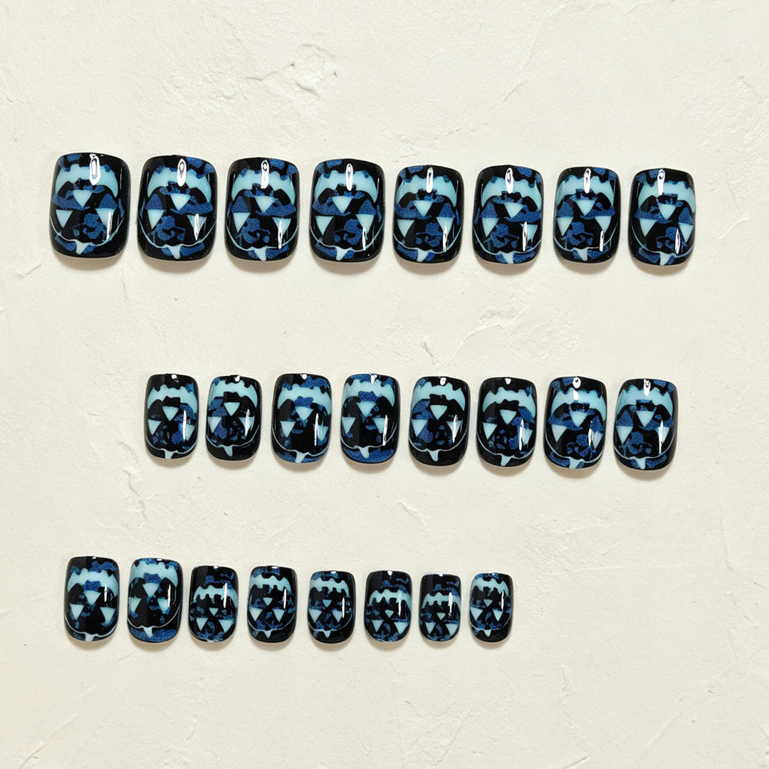 Halloween Glow-in-the-Dark Press-On Nail Art Bowlift