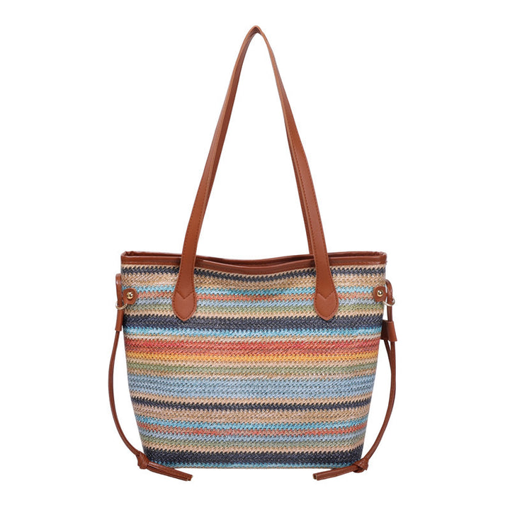 WoStylish Woven Beach Tote Bag Bowlift