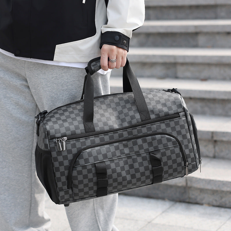 Woven Fabric Travel Duffle Bag Bowlift
