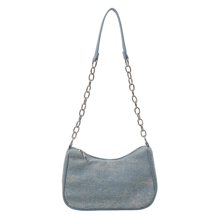 Vintage-Inspired Denim Hobo Bag Bowlift