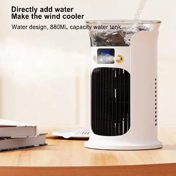 Unisex one size compact portable oscillating tower fan with digital display adjustable airflow and USB charging Bowlift