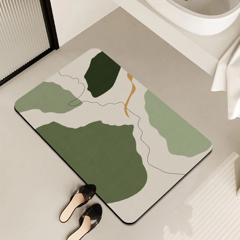 Abstract Art-Themed Indoor Area Mat