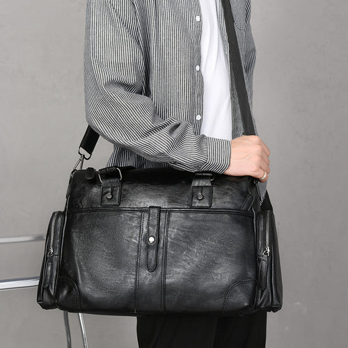 Premium Leather Briefcase Bowlift