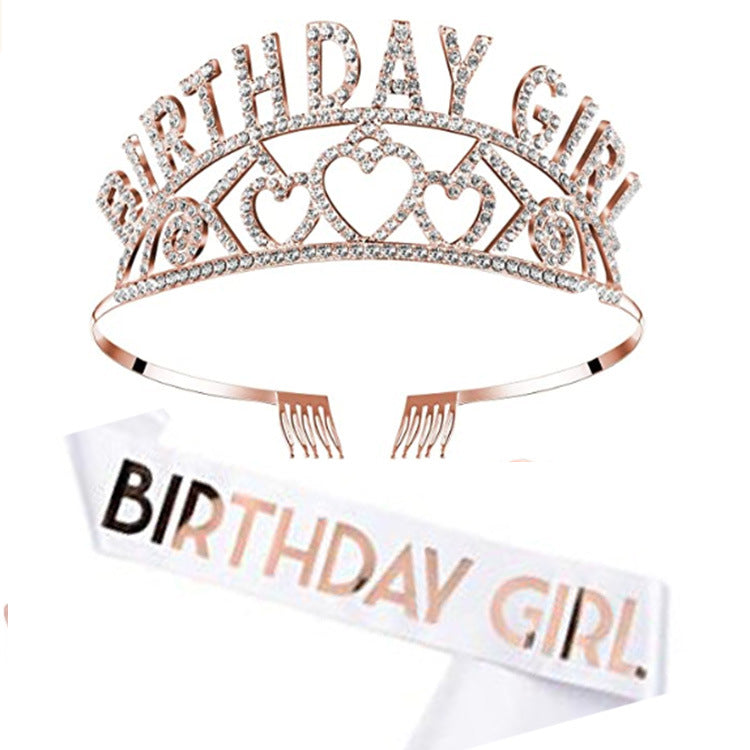 Ladies Glittering Birthday Crown Bowlift