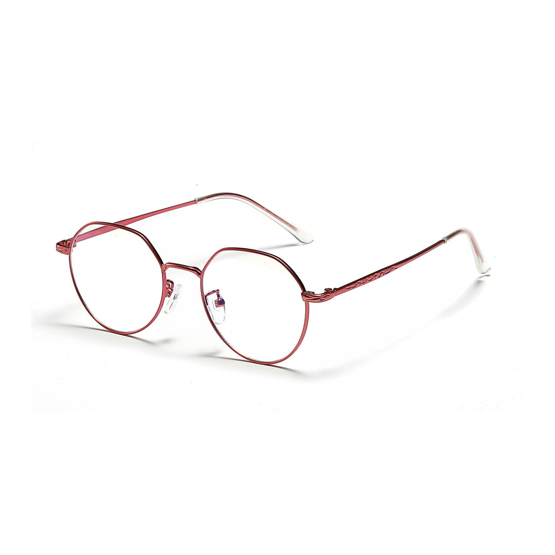 Women's round glasses with delicate metal frame Bowlift