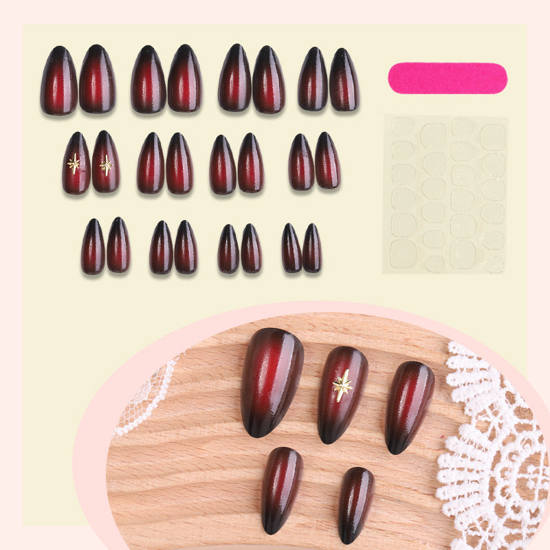 Glossy Gradient Press-On Nail Set Bowlift