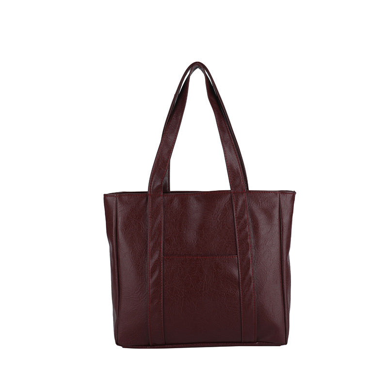Classic Faux Leather Tote Bag Bowlift