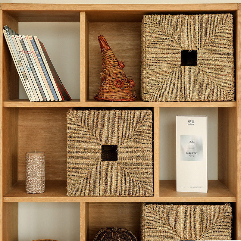 Rectangular Natural Fiber Storage Basket Bowlift