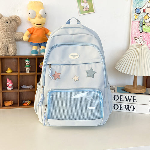 Trendy Star-Appliqué Backpack