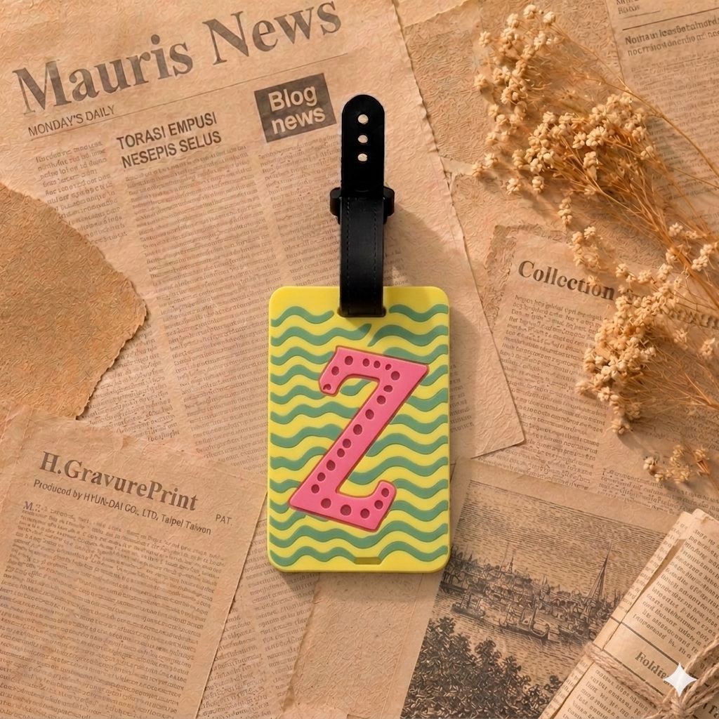 Playful Alphabet Luggage Tag Bowlift