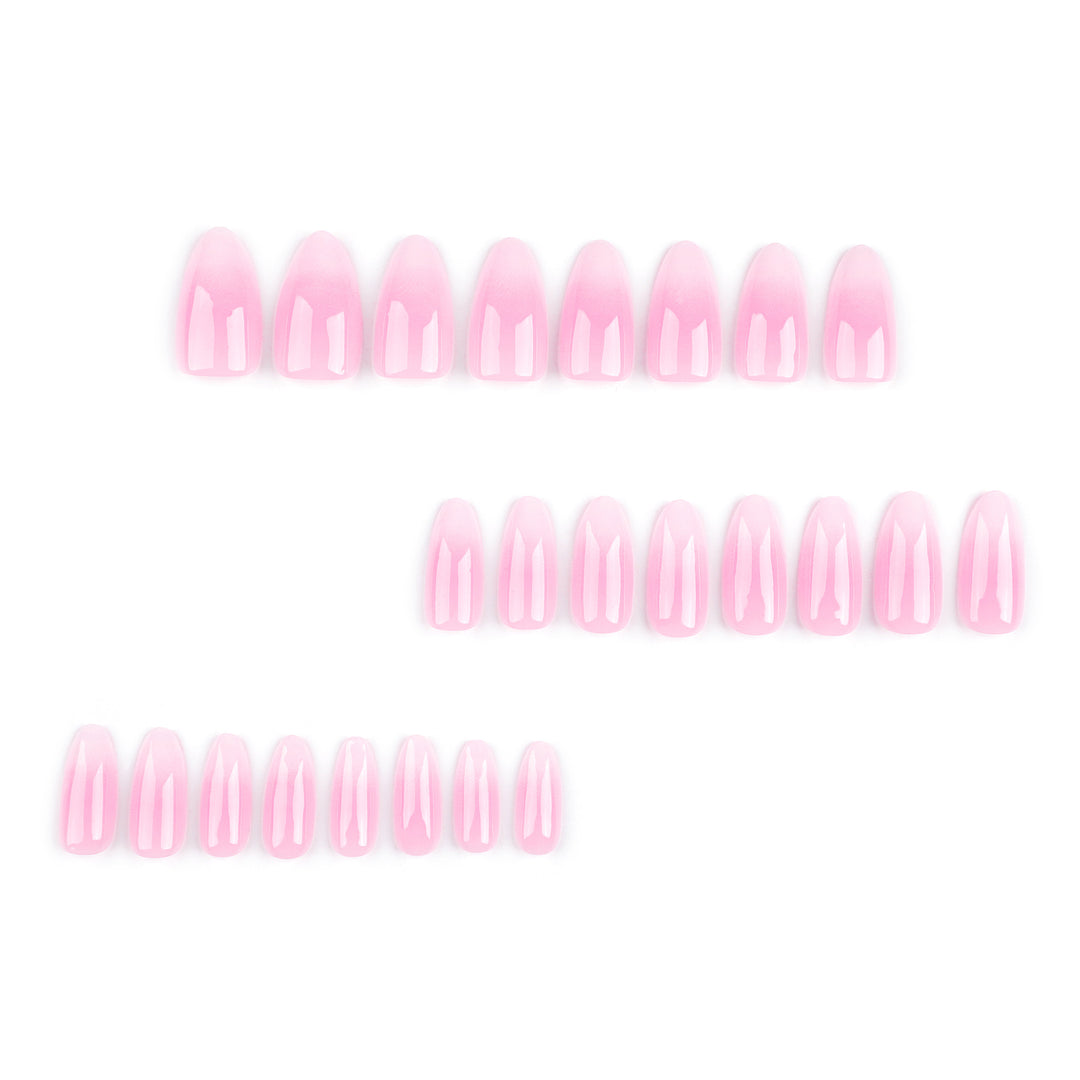 Artful Nail Extensions with Elegant Ombre Effect Bowlift