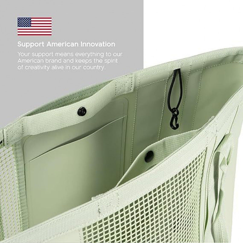 Spacious beach bag with breathable mesh area Bowlift