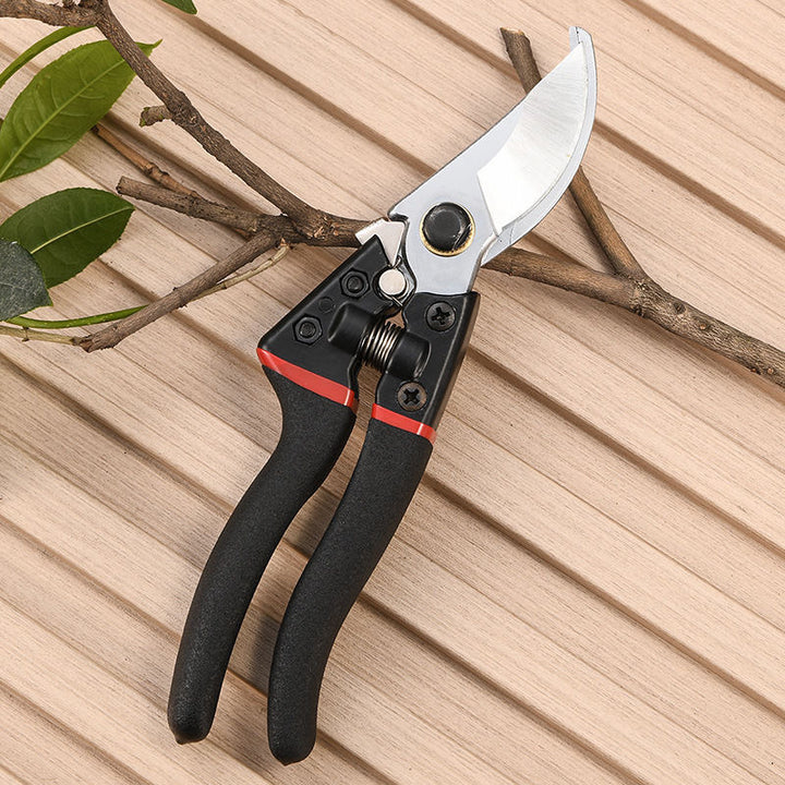 Precision bypass pruning shears with Ergonomic non-slip handles Bowlift