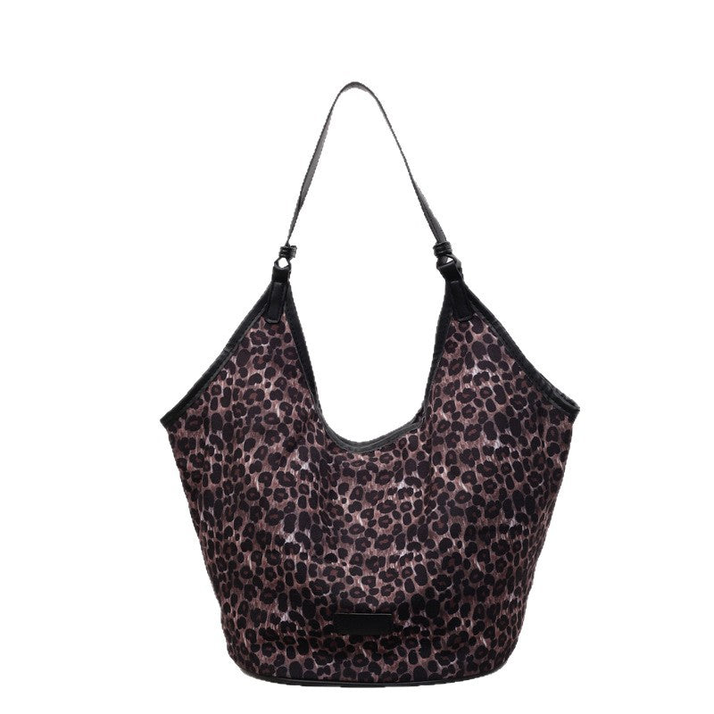 Casual Leopard Print Hobo Bag Bowlift
