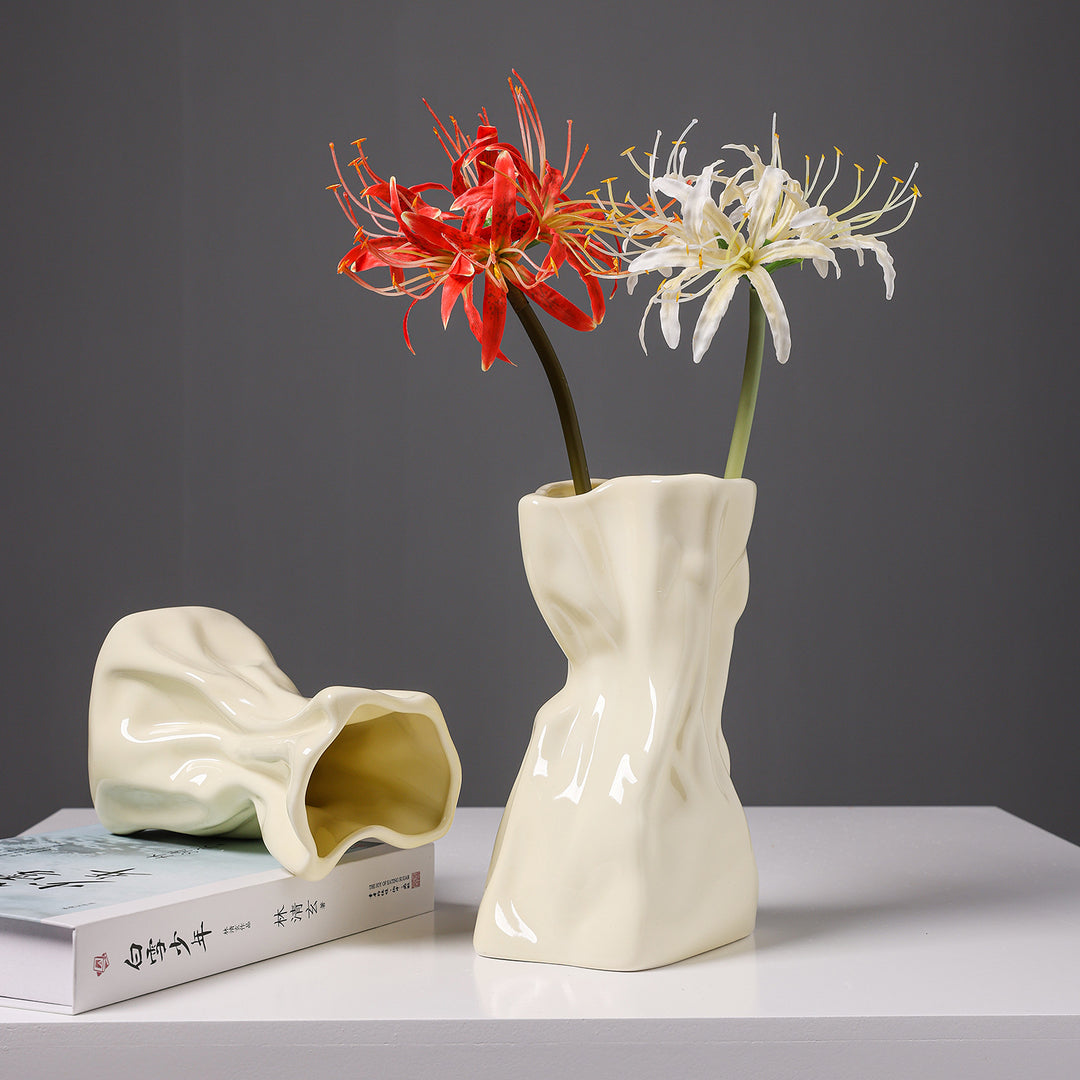 Abstract Ceramic Flower Vase