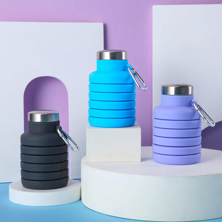 Women collapsible silicone drinking bottle Bowlift