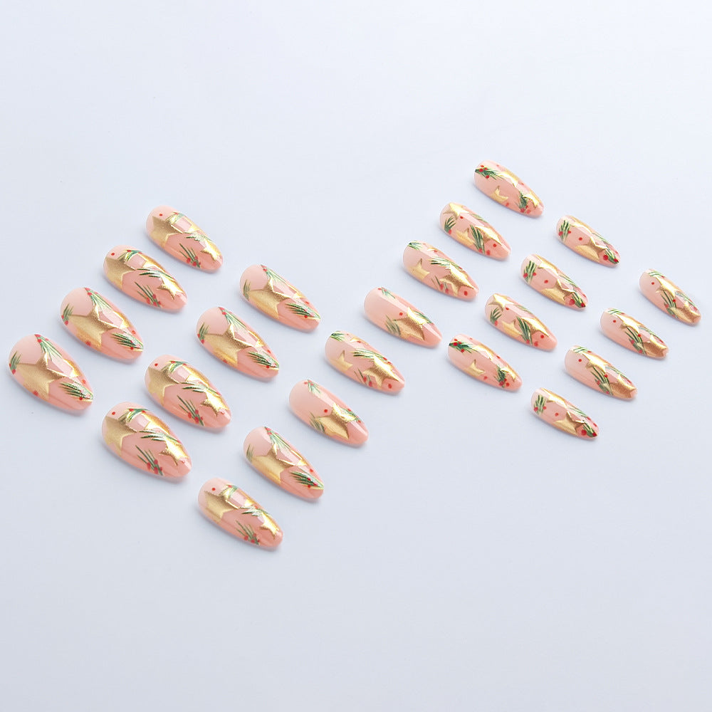 Festive Holiday-Themed Nail Art Design Bowlift