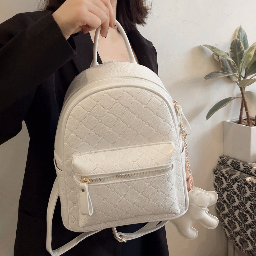 Stylish Textured Mini Backpack Bowlift