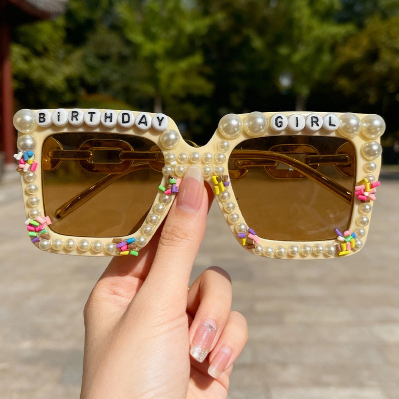 Playful Birthday-Themed Statement Sunglasses Bowlift