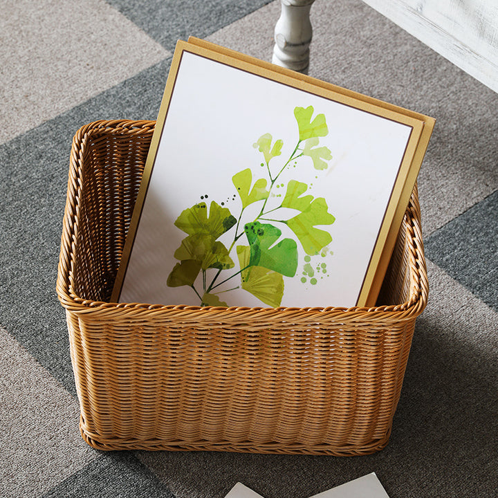 Unisex Practical Storage Basket made of High-Quality Rattan Bowlift