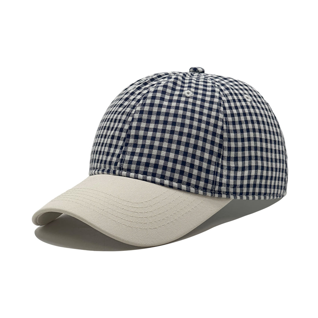 Ladies fashion cap with checkered pattern Bowlift