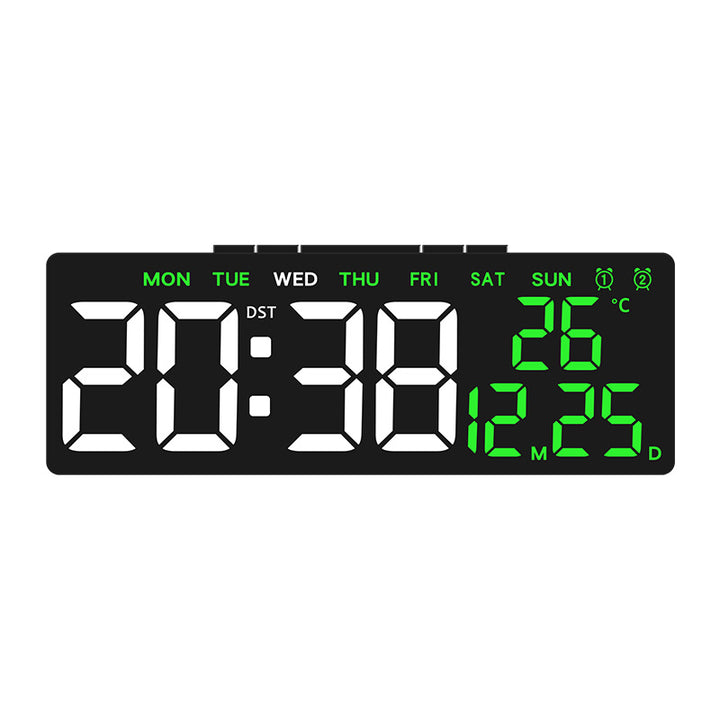 Digital Multi-Function Alarm Clock with Temperature and Day of the Week Display Bowlift
