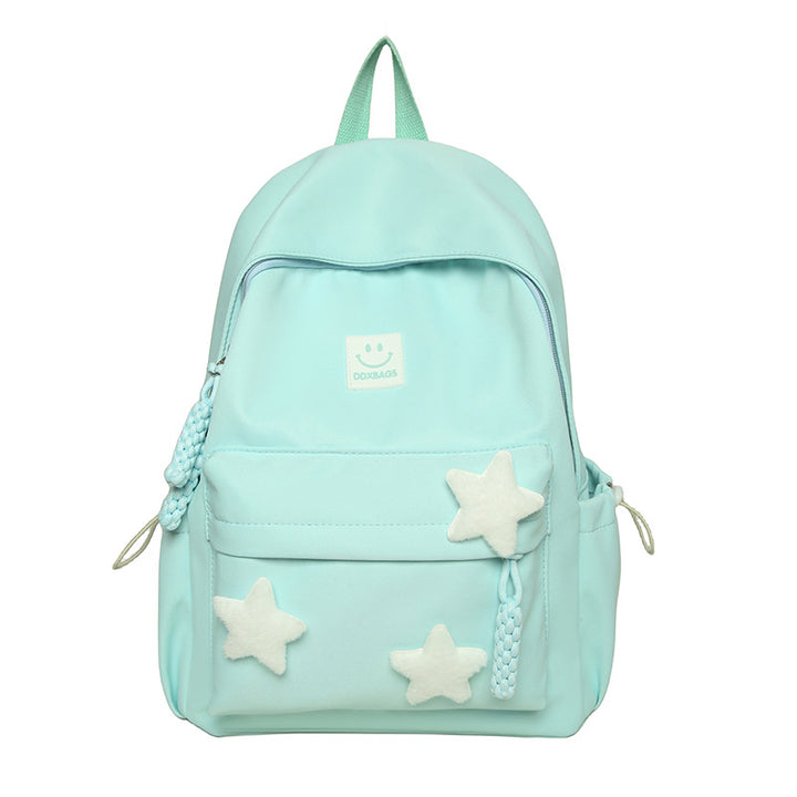Adorable Star-Accent School Backpack Bowlift